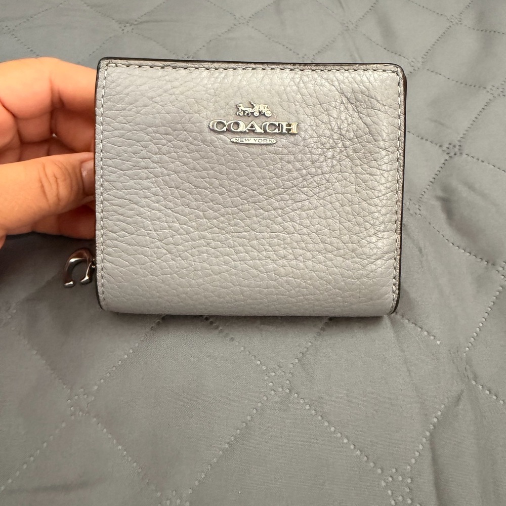 Coach Silver Leather Women's Wallet